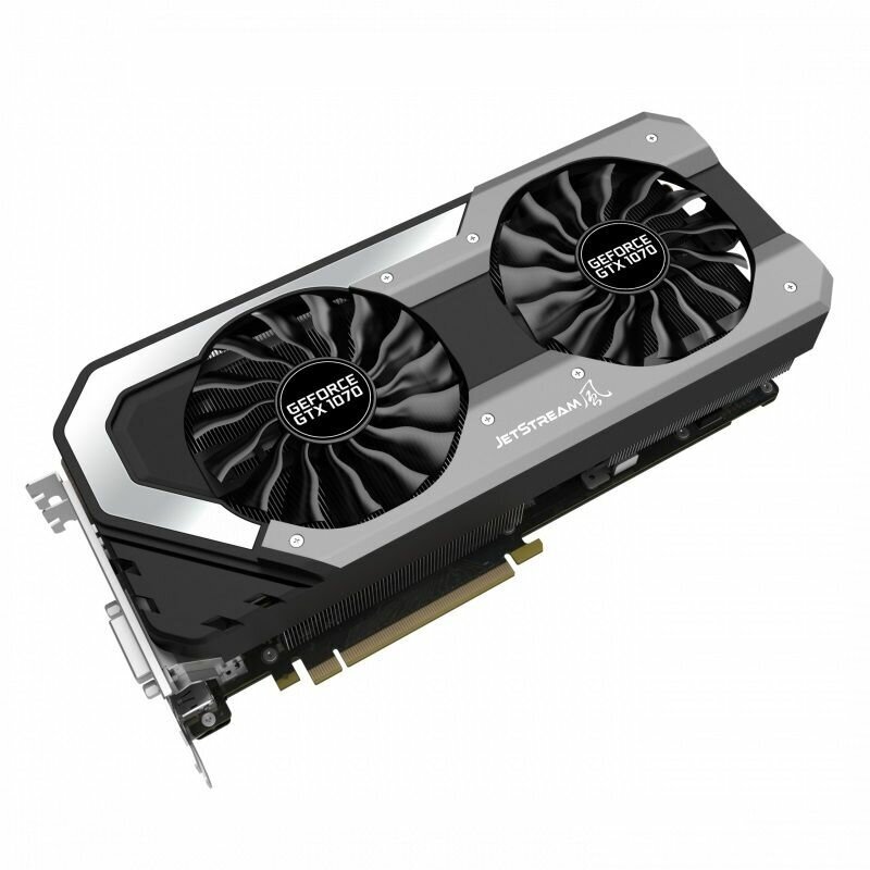 Видеокарта Palit GeForce GTX 1070 1506MHz PCI-E 3.0 8192MB 8000MHz 256 bit DVI HDMI HDCP JetStream, Retail