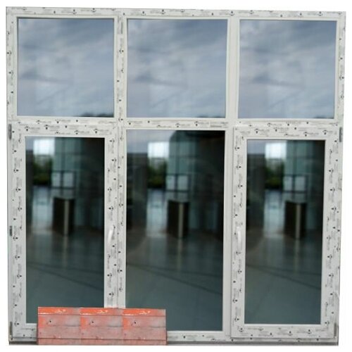 Пластиковые Окна 1930(в) х 1940(ш) Новые готовые Melke, с поворотно-откидным механизмом, с открыванием влево