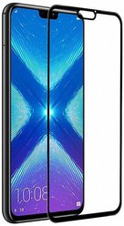 Защитное стекло для Huawei Honor 8X / Защитное стекло на хуавей хонор 8X (полная проклейка, черная рамка)