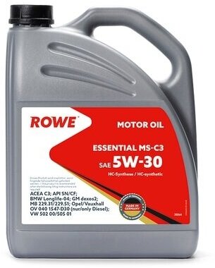 Rowe Essential SAE 5W-30 MS-C3 4л 20364-453-2A