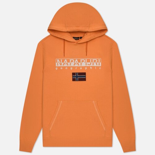 Мужская толстовка Napapijri Ayas Hoodie оранжевый, Размер XL