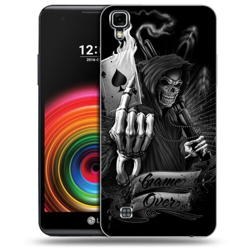 фото Дизайнерский силиконовый чехол для lg x power креативный дизайн 100gadgets