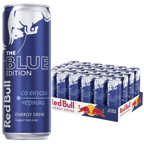 Энергетический напиток Red Bull черника, 0.355 л, 24 шт.