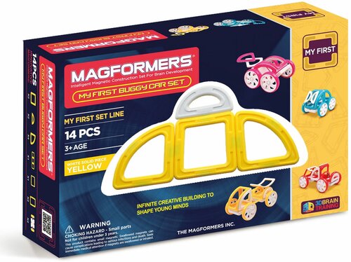 Magformers Магнитный конструктор My First Buggy цвет желтый
