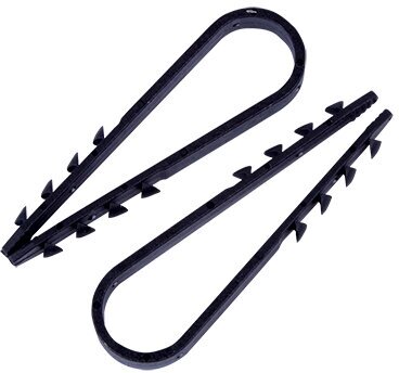Дюбель-хомут нейлоновый 11-18 мм, черный (100 шт/уп) PROconnect 1 упак арт. 07-4522