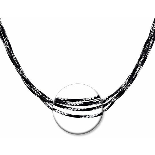 Колье Diamant online, серебро, 925 проба, чернение, длина 40 см.