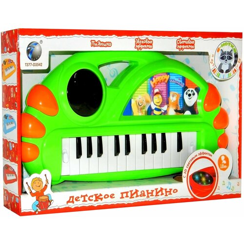 Пианино детское музыкальная развивающая игрушка пианино ночник зайчик цвет бирюзовый со световыми и звуковыми эффектами j75 02 tongde