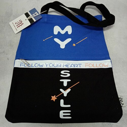 Сумка шоппер Chen Yu, черный, оранжевый