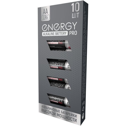 Батарейка алкалиновая Energy Pro LR6 10К (АА) (104976) energizer батарейка алкалиновая mах lr6 e91 тип аа 16шт