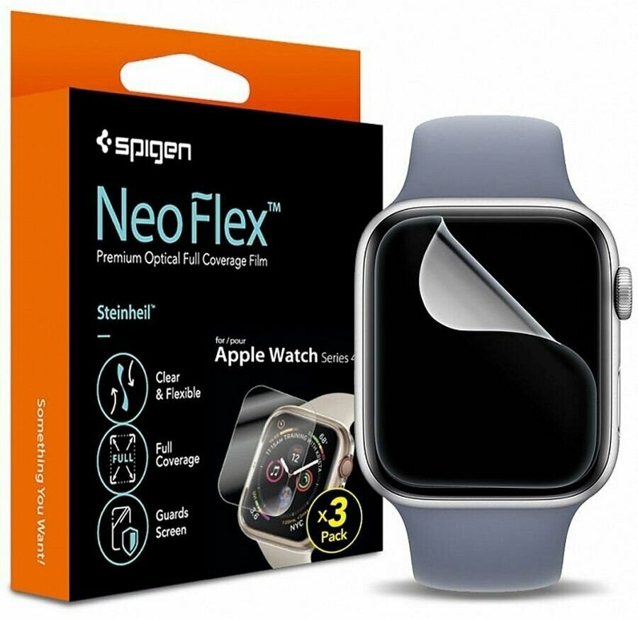 Защитная пленка Spigen Neo Flex (061FL25575) для Apple Watch series SE/6/4 40mm (Clear)