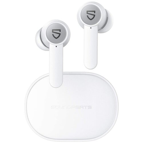 Наушники SoundPEATS TWS Q, AB1532, Bluetooth 5.0, 300мАч,d10мм, IPX5, белый