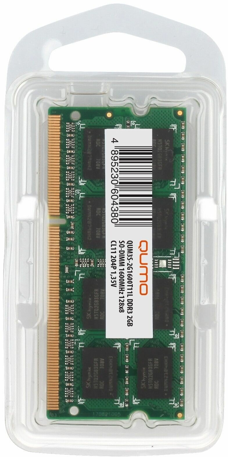 Оперативная память SO-DIMM QUMO 2GB DDR3-1600 (QUM3S-2G1600T11L) - фотография № 3