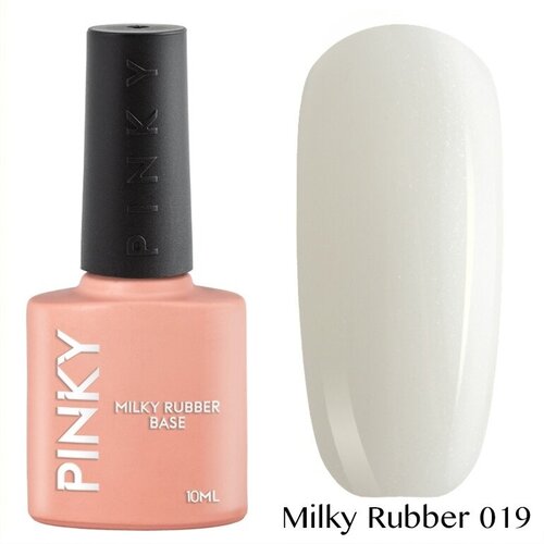 PINKY, Камуфлирующая база Milky Rubber Base № 19 (10 мл)