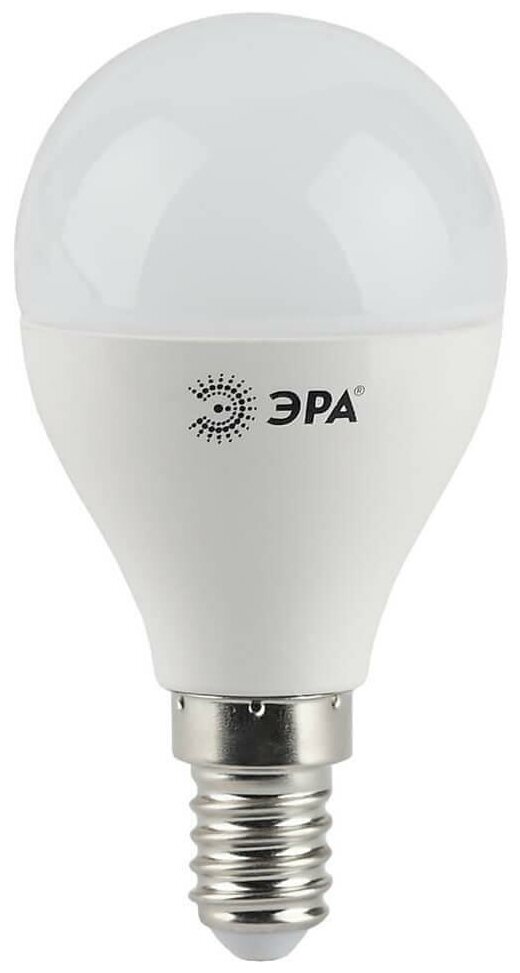 Светодиодная LED лампа шар Эра G45 E14 9W(720lm) 2700K 2K 88x45 P45-9w-827-E14 6764 Б0029041