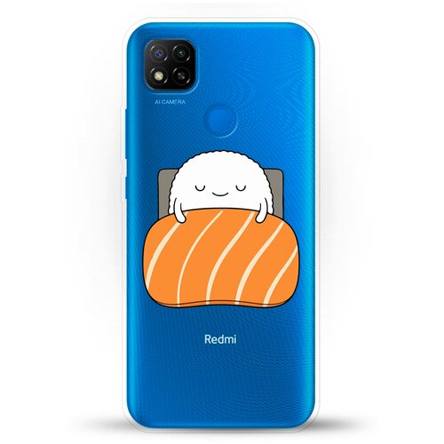 фото Силиконовый чехол суши засыпает на xiaomi redmi 9c andy & paul