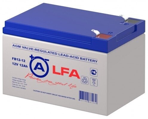 Аккумуляторная батарея ALFA Battery FB 12-12 (12 В, 12 Ач)