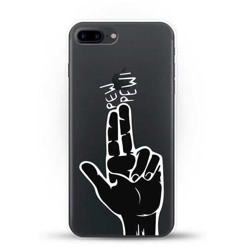 фото Силиконовый чехол pew-pew на apple iphone 7 plus andy & paul