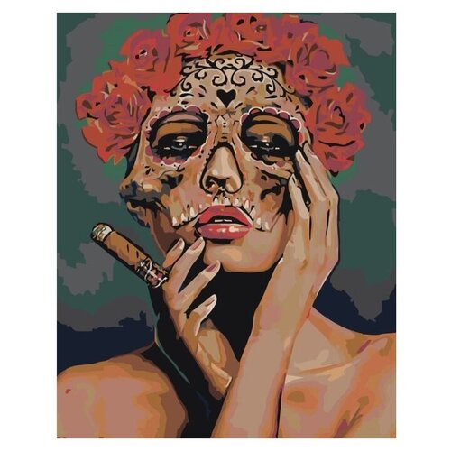 Картина по номерам Девушка в маске, 40x50 см картина по номерам две картинки raduga девушка в маске