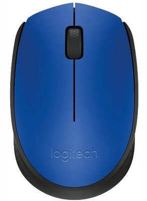 Мышь беспроводная Logitech M170, 1000dpi, Wireless, Синий/Черный, 910-004647