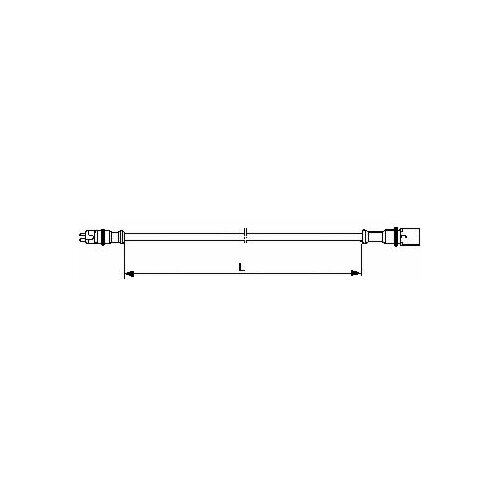 Соединительный кабель ABS 4497120080 0,8м WABCO 4497120080