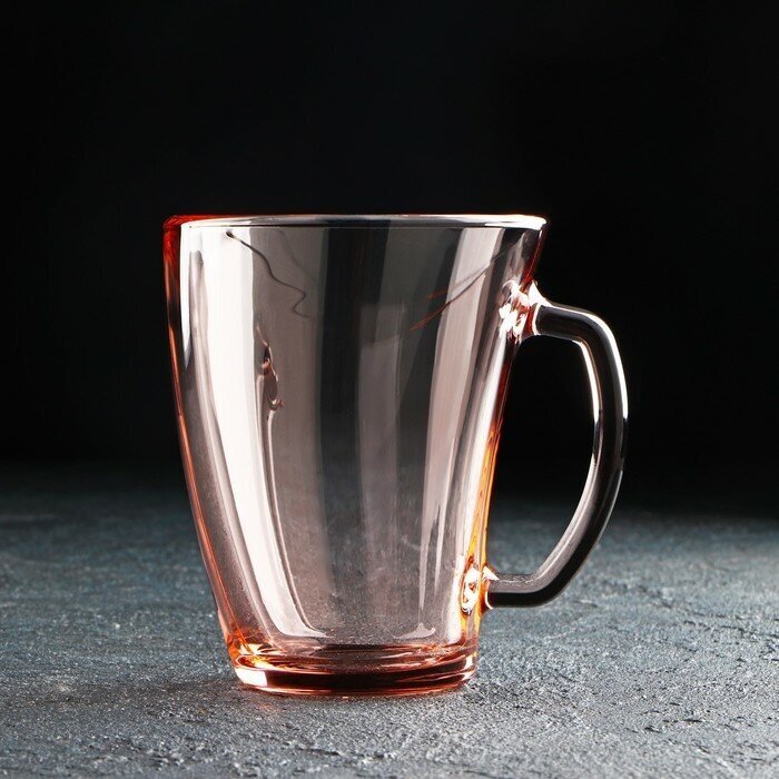 Luminarc Кружка стеклянная «Шейп», 320 мл, цвет розовый
