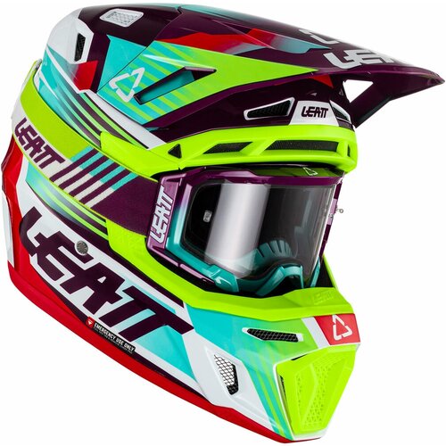 Мотошлем Leatt Moto 8.5 Helmet Kit (Neon, L, 2023 (1023010403))