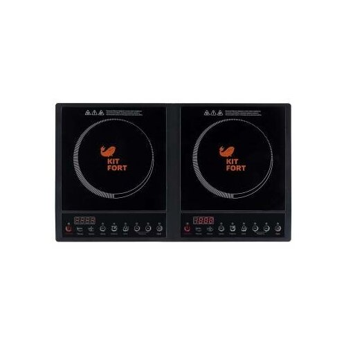 Плита Электрическая Kitfort КТ-109 черный стеклокерамика настольная 1375200₽