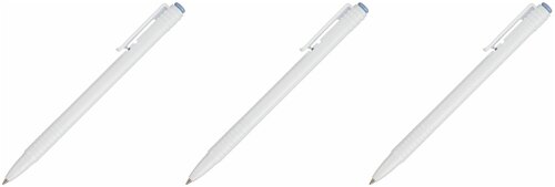 Ручка шариковая автоматическая . масляная, 0,7мм, синий, Россия РШ551-3ШТ