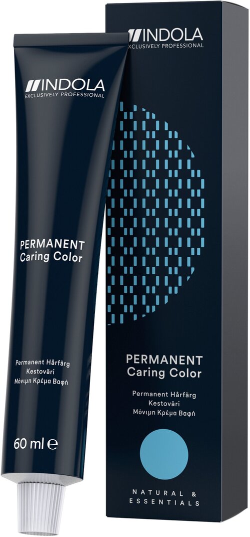 Indola Permanent Caring Color Стойкая крем-краска для волос Natural & Essentials, 6.00 темный русый интенсивный натуральный, 60 мл