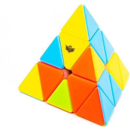 Скоростная Пирамидка Рубика Cyclone Boys Pyraminx / Головоломка для подарка / Цветной пластик головоломка cyclone boys pyraminx черный