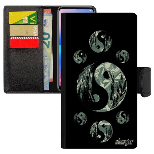 фото Чехол книжка на мобильный iphone 7, "инь и ян" гармония символ utaupia