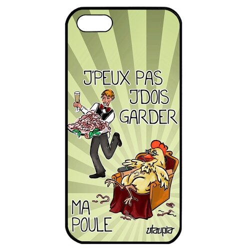 фото Чехол на смартфон apple iphone 5 5s se, "не могу - у меня курица!" пародия карикатура utaupia