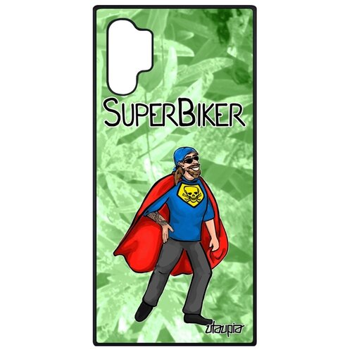 фото Чехол для телефонов galaxy note 10 plus, "супербайкер" юмор рисунок utaupia