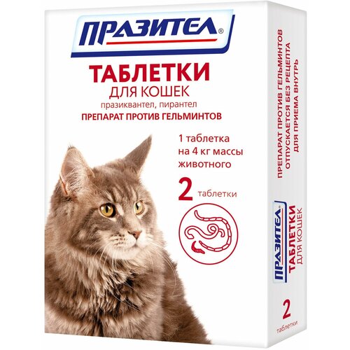 Астрафарм Празител таблетки для кошек, 2 таб. астрафарм празител суспензия для кошек и котят 15 мл