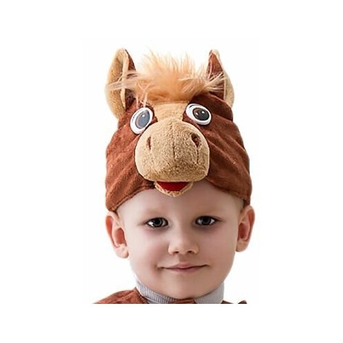 фото Карнавальный костюм-шапка конь, 54-56, бока, арт. 1999-бока