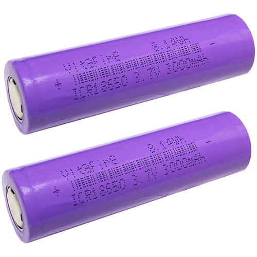 фото Аккумулятор premium battery 18650 li-ion ultrafire tr 18650 3000mah,violet, 2шт