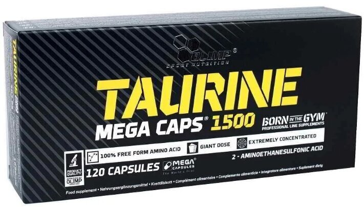 Таурин Olimp Taurine Mega Caps, 120 капсул - фото №13
