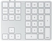 Беспроводной блок клавиатуры Satechi Aluminum Extended Keypad. Цвет серебряный.