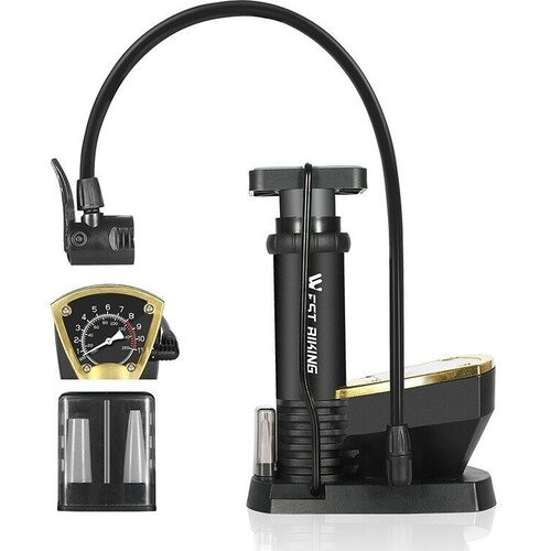 Насос велосипедный ножной с манометром 140 psi Presta Schrader West Biking YP0711118 1490₽