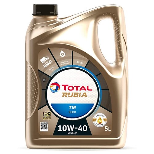 Синтетическое моторное масло TOTAL Rubia TIR 8600 10W40, 208 л