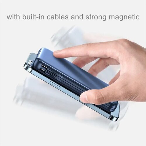 Магнитный внешний аккумулятор 10 000mAh Поддержка быстрой зарядки Поврбанк Power bank 174900₽