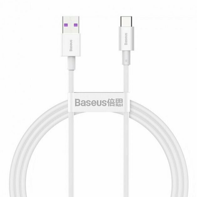 Кабель Baseus CATYS-02 Superior Series Fast Charging Data Cable USB to Type-C 66W 1m White