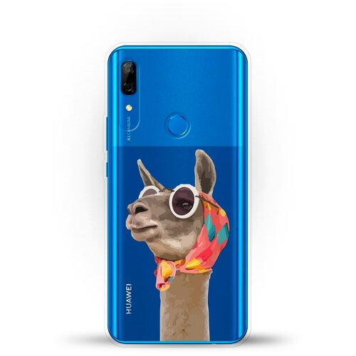 фото Силиконовый чехол лама в очках на huawei p smart z andy & paul