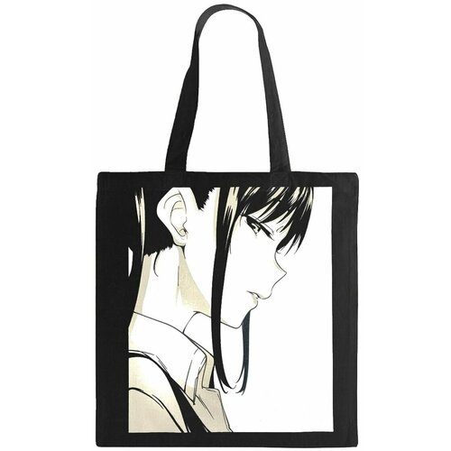 фото Сумка шоппер rextex, фактура гладкая, черный