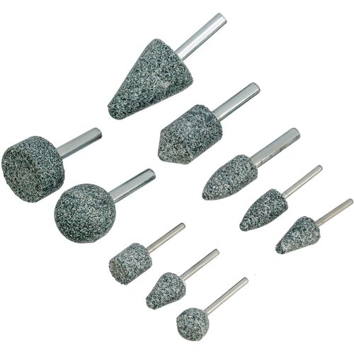 Набор шарошек абразивных для дрели ПШМ Denzel 63С 10 шт 76028 451₽