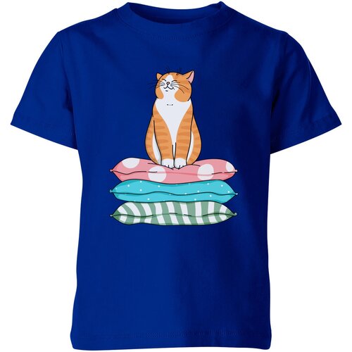 Футболка Us Basic, размер 10, синий мужская футболка кот на подушках m черный