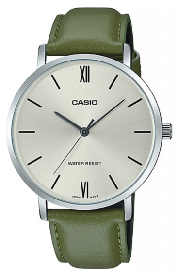 Наручные часы CASIO Standard, белый, зеленый