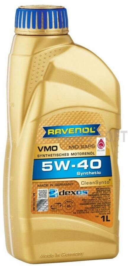 Масло Моторное 5W40 Ravenol 1Л Vmo Ravenol арт. 4014835723818