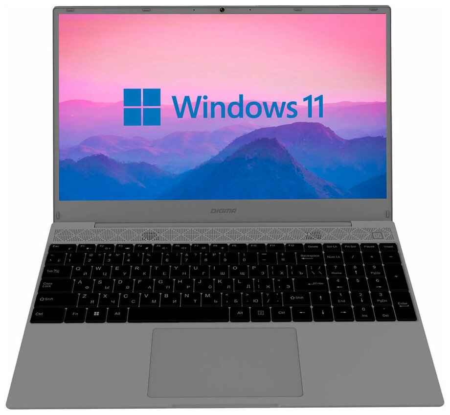 Ноутбук Digma EVE 15 C423, 15.6" (1920x1080) IPS/Intel Pentium N5030/8ГБ DDR4/256ГБ SSD/UHD Graphics/Windows 11 Pro, серый (DN15N5-8CXW04)