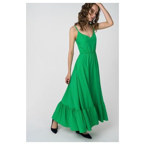 фото Платье lapshina l0701 женское цвет зеленый однотонный р-р 48